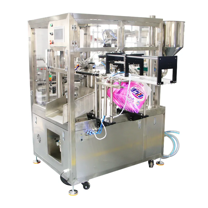 Machine de remplissage de sachets à double tête